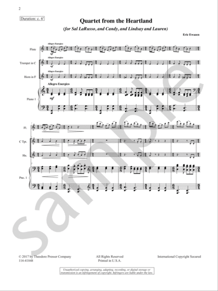 Quartet From the Heartland Chamber Music scores gallery preview page 3