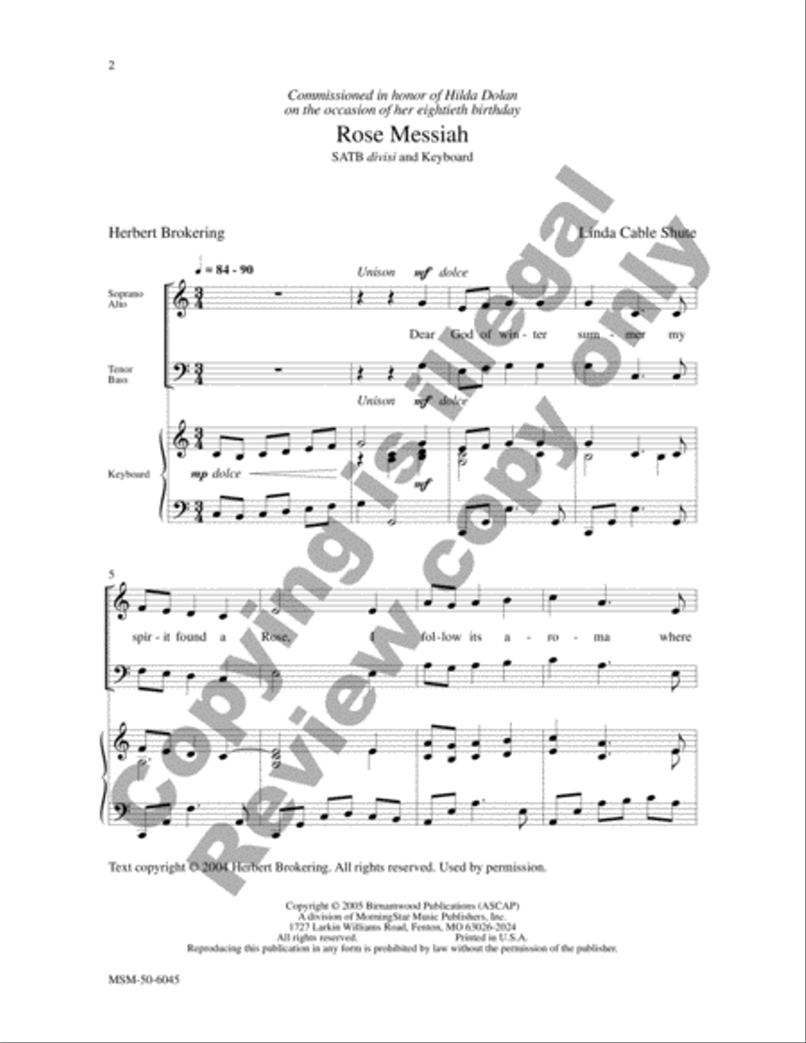 Rose Messiah Rose Messiah Divisi scores gallery preview page 2