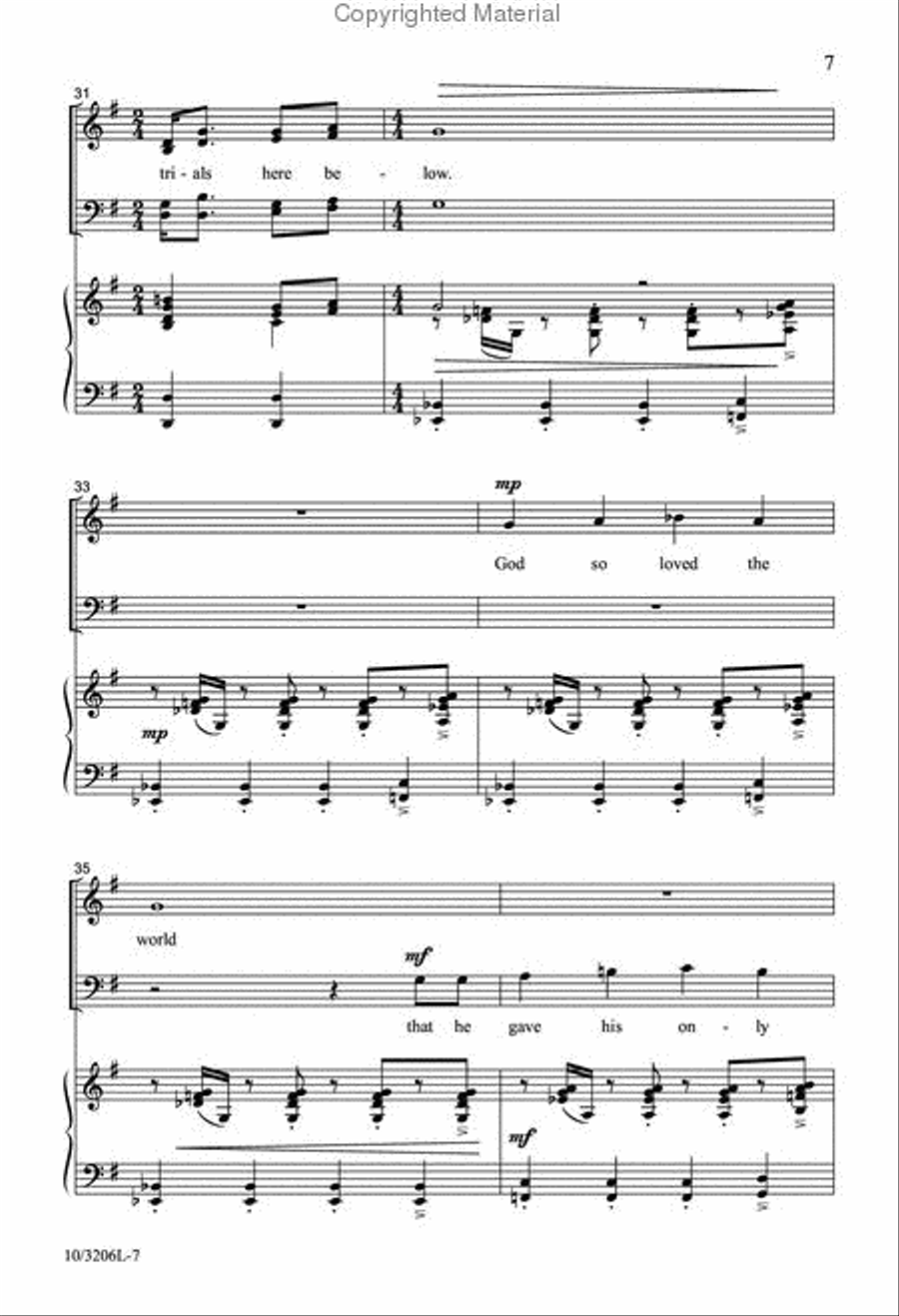 New Born Again 4-Part scores gallery preview page 7