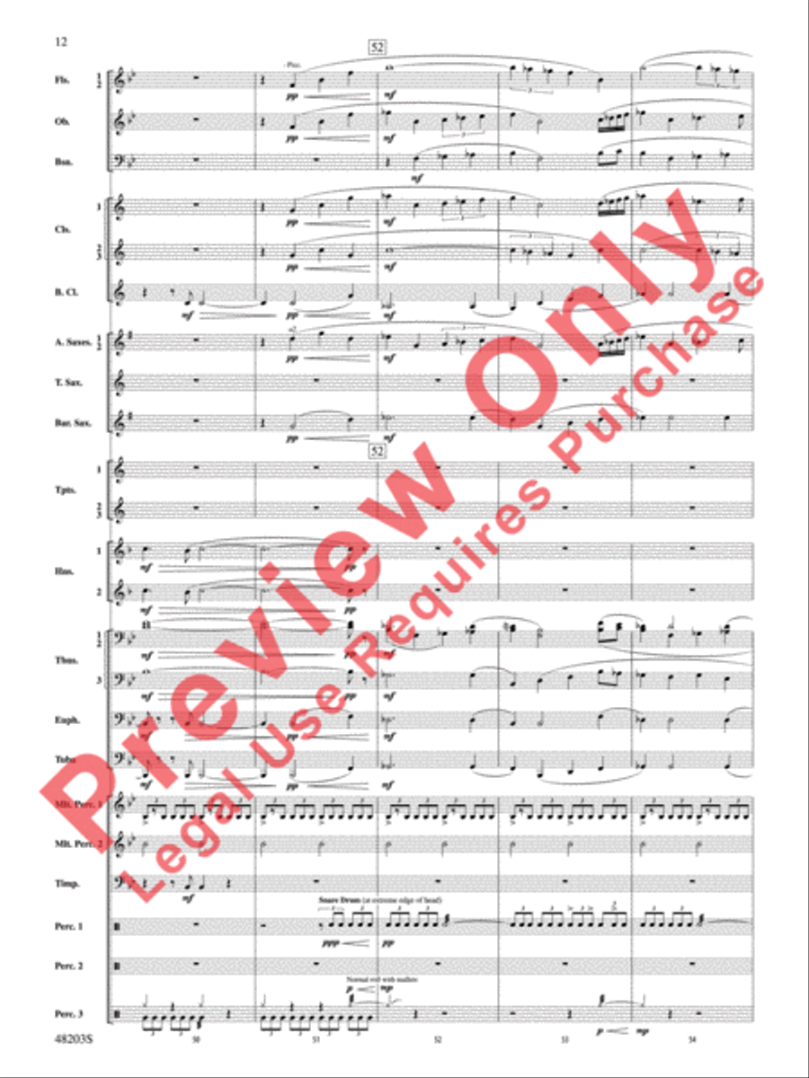 The Summoning The Summoning Concert Band scores gallery preview page 13
