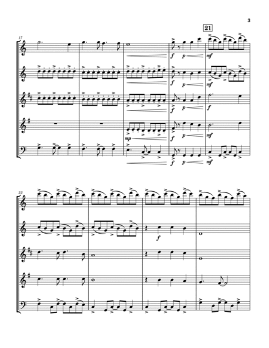 How Great Thou Art Woodwind Quintet scores gallery preview page 3
