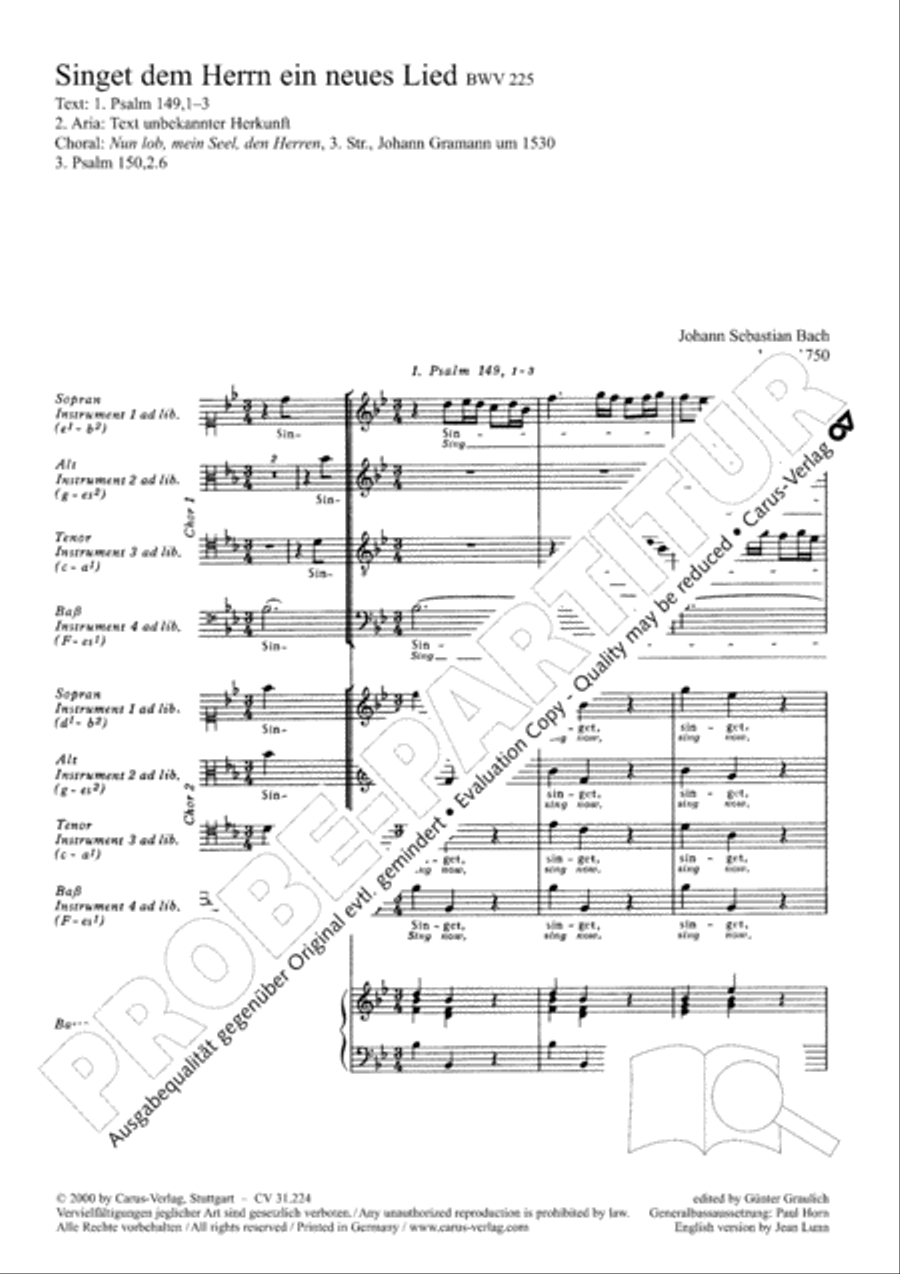 The Complete Motets (Samtliche Motetten) Choir scores gallery preview page 12