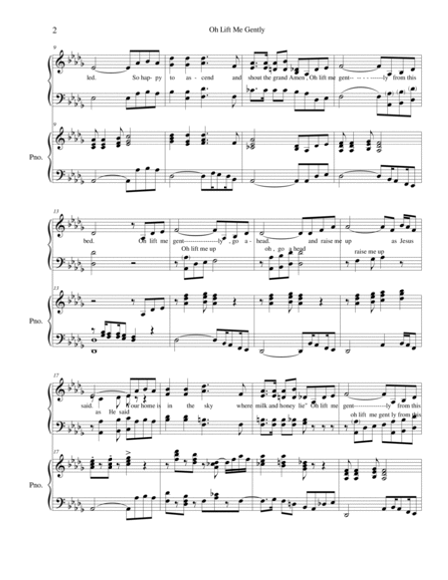 Lift Me Gently Voice scores gallery preview page 2