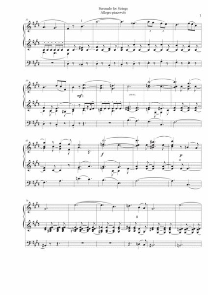 Elgar: Serenade for Strings - 1. Allegro piacevole for Organ Solo