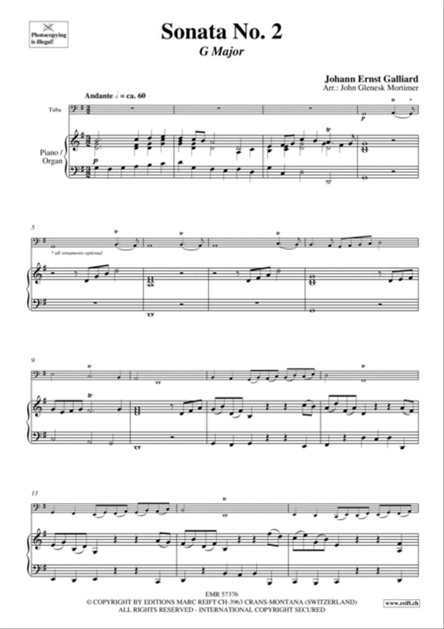 Sonata No. 2 Tuba scores gallery preview page 4