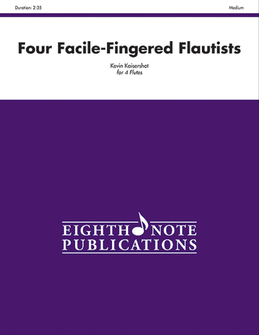 Four Facile-Fingered Flautists Flute Quartet scores gallery preview page 1