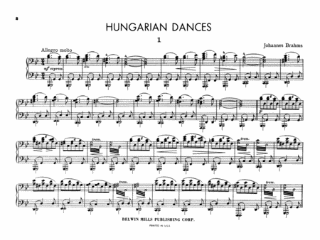 Brahms: Hungarian Dances, Volume I