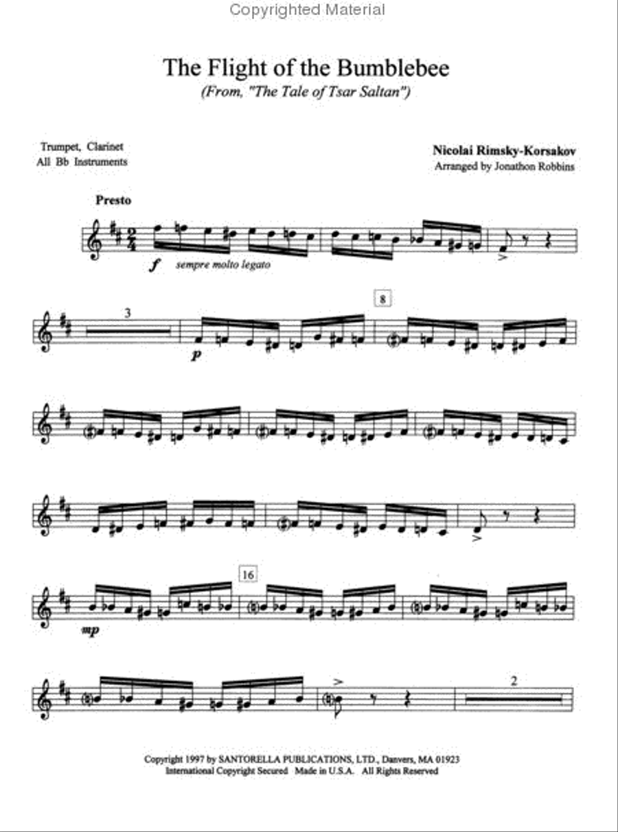 Flight of the bumblebee trumpet clearance