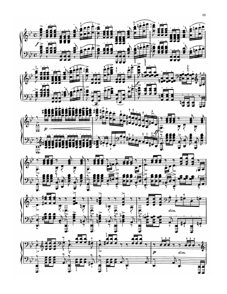 Prelude In G Minor, Op. 23, No. 5 Piano Solo scores gallery preview page 2