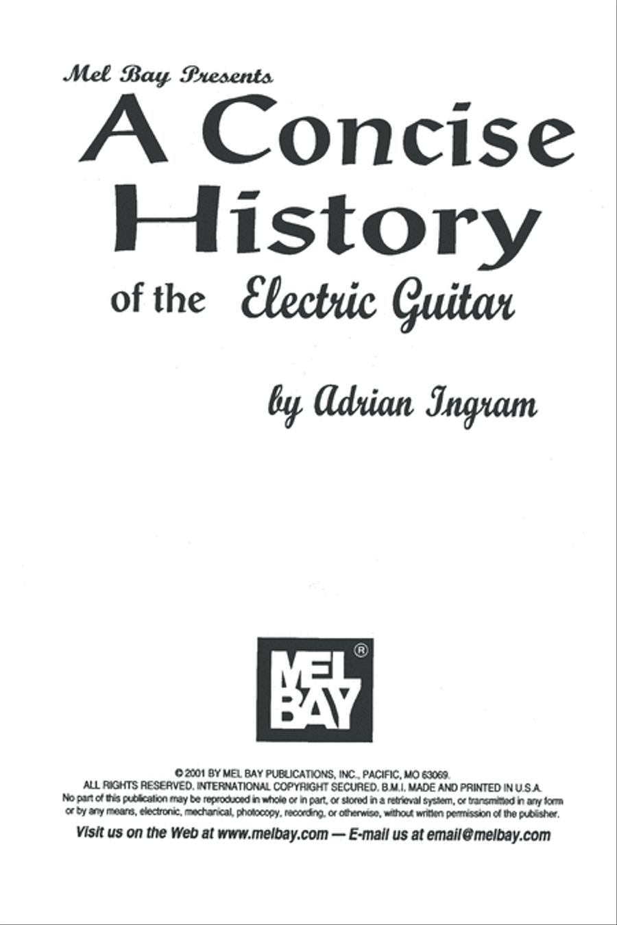 A Concise History of the Electric Guitar Electric Guitar scores gallery preview page 2