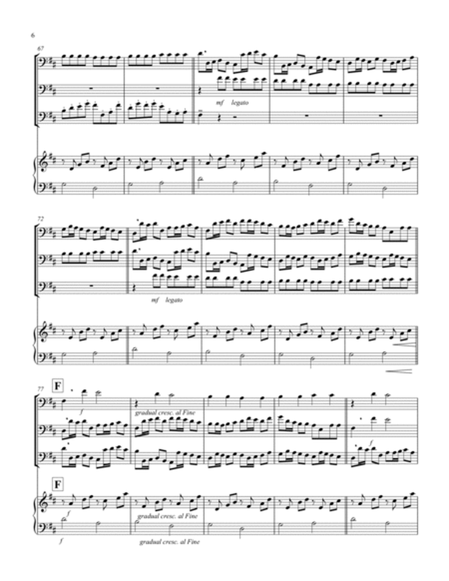 Canon in D (Pachelbel) (D) (Double Bass Trio, Keyboard)