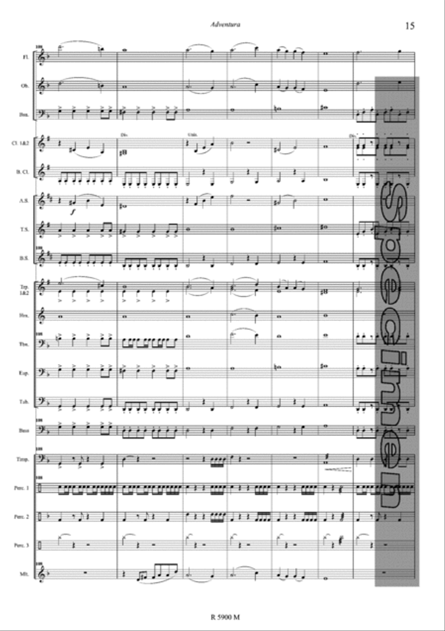 Adventura Adventura Concert Band scores gallery preview page 16