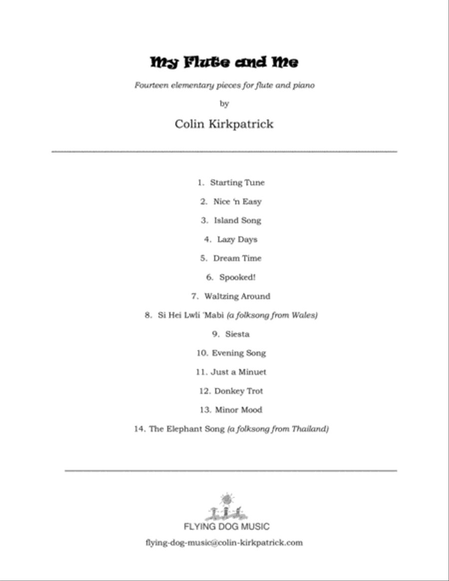 My Flute and Me Flute Solo scores gallery preview page 2