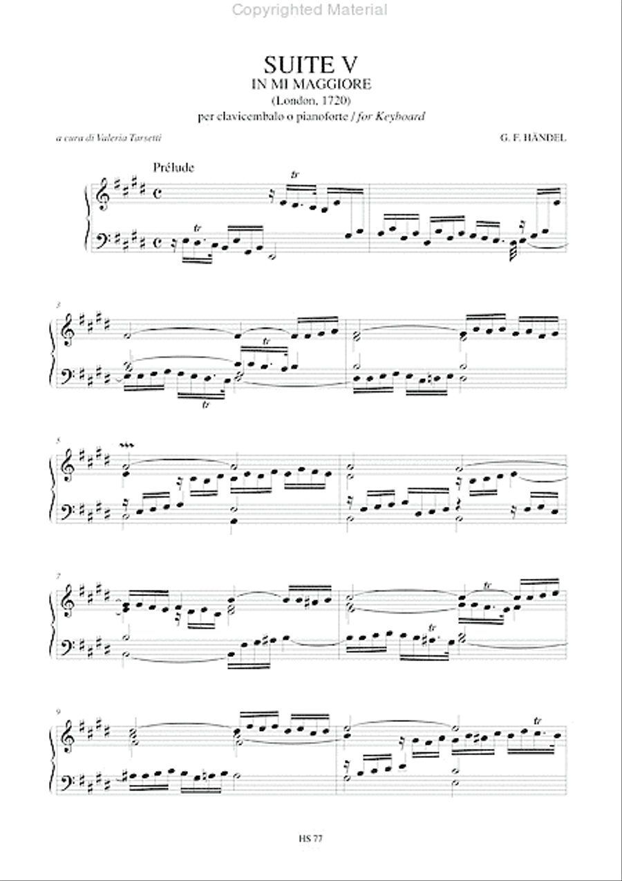 Suite No. 5 in E Major 