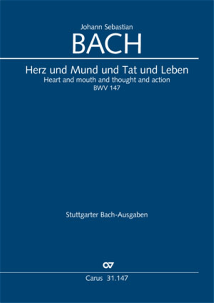 Heart and mouth and thought and action (Herz und Mund und Tat und Leben) 4-Part scores gallery preview page 1