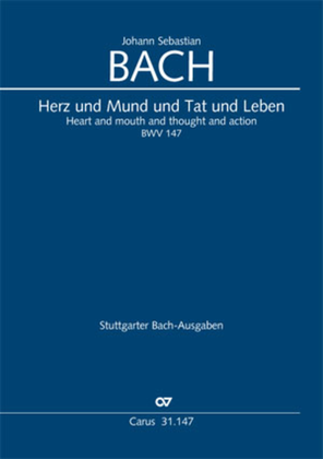 Book cover for Heart and mouth and thought and action (Herz und Mund und Tat und Leben)