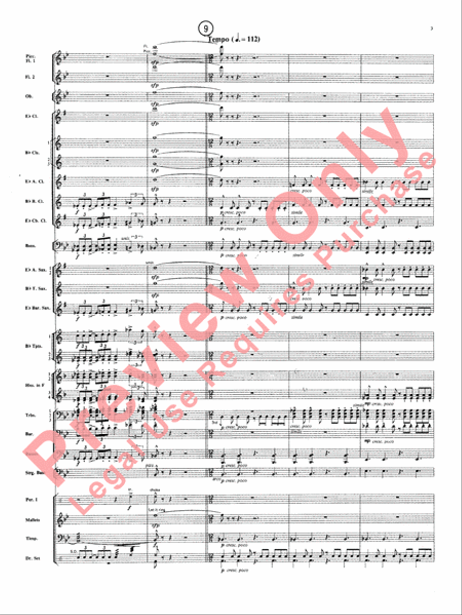 Superman Superman Concert Band scores gallery preview page 4