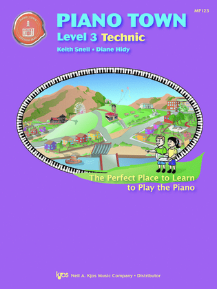 Book cover for Piano Town, Technic - Level 3