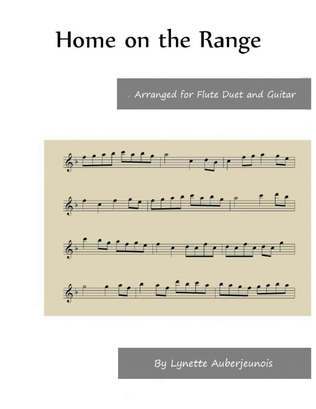 Home on the Range - Flute Duet with Guitar Chords