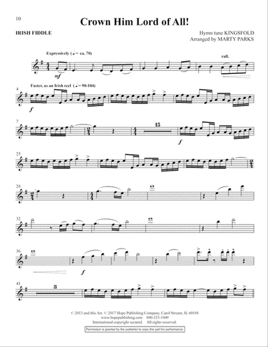Crown Him Lord of All! Solo-Digital Download Choir scores gallery preview page 10
