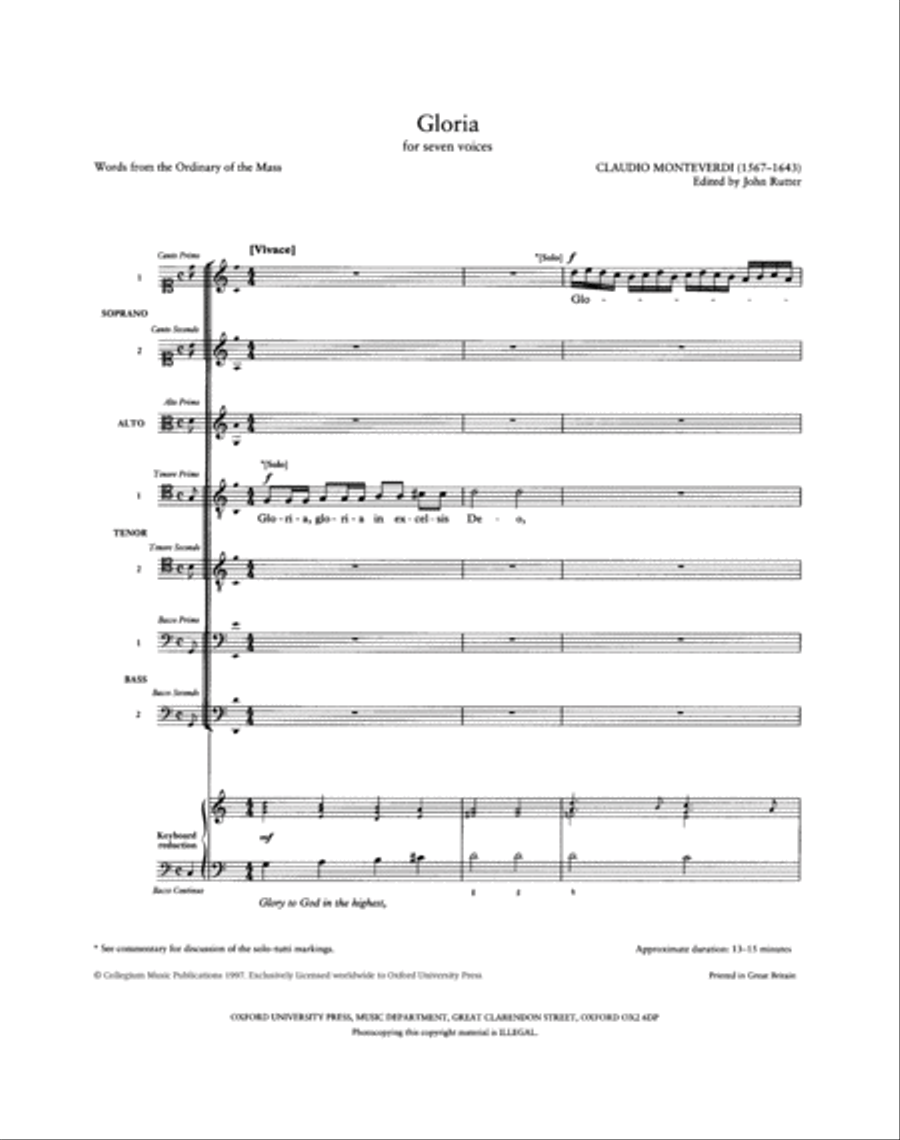 Gloria a 7 Gloria a 7 SSAATTBB scores gallery preview page 3