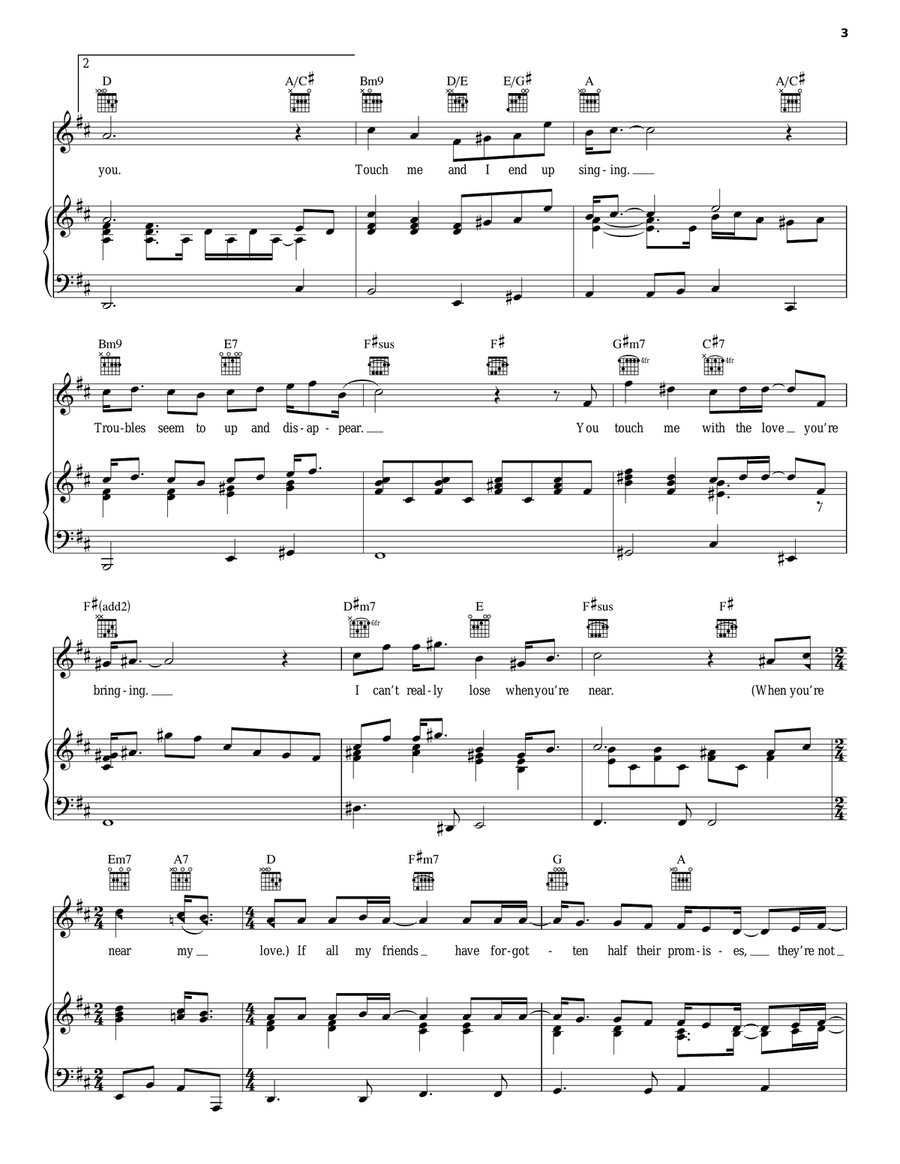 I Won't Last A Day Without You Acoustic Guitar scores gallery preview page 3
