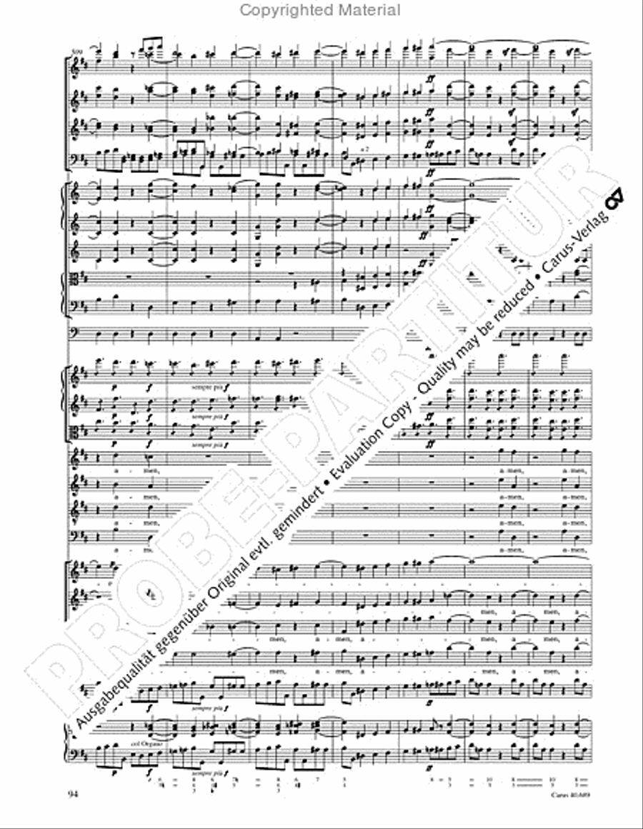 Missa solemnis Missa solemnis 4-Part scores gallery preview page 110