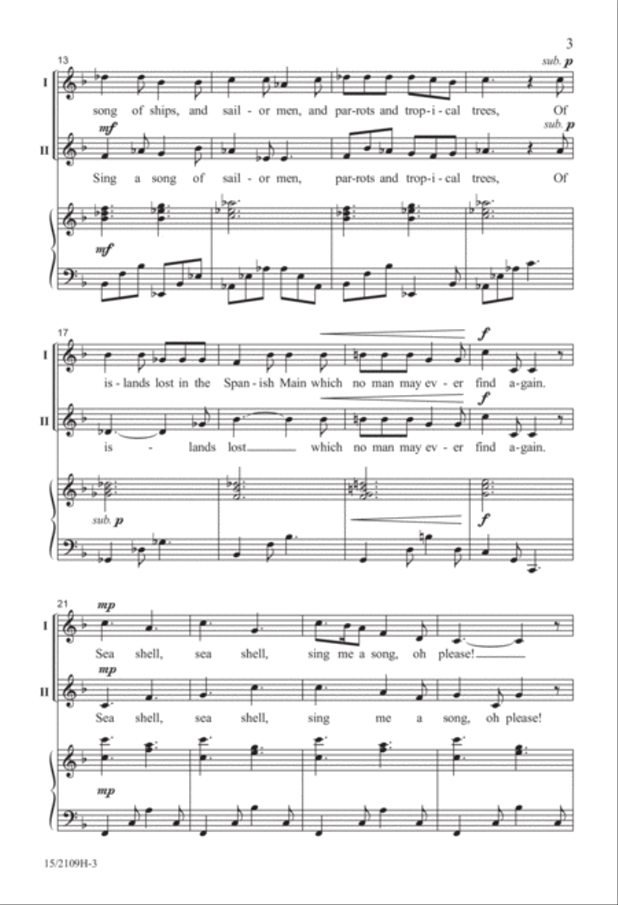 Songs from the Shore Songs from the Shore 2-Part scores gallery preview page 3