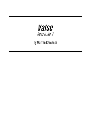 Valse (for Solo Guitar)