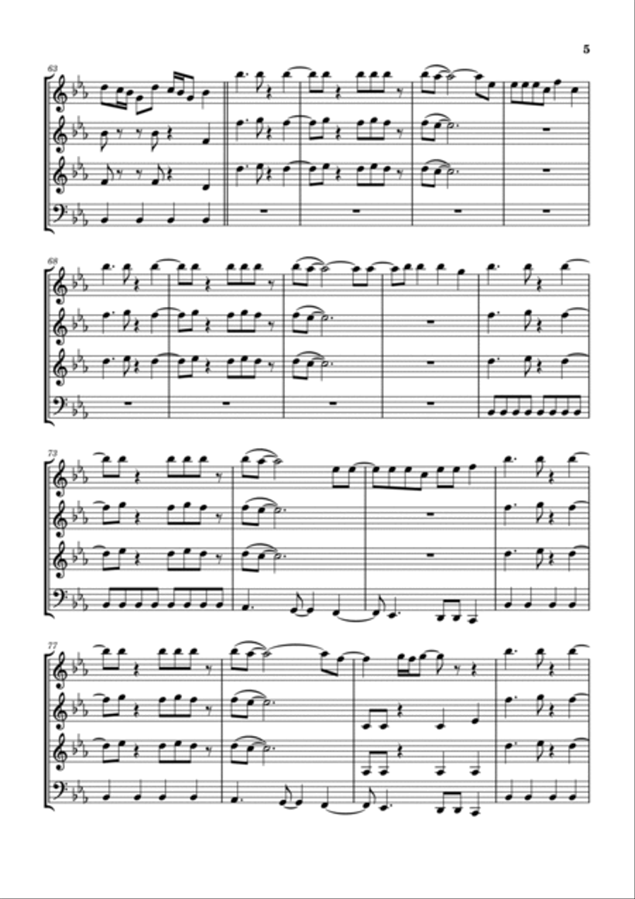 Shout It Out Loud Woodwind Quartet scores gallery preview page 6