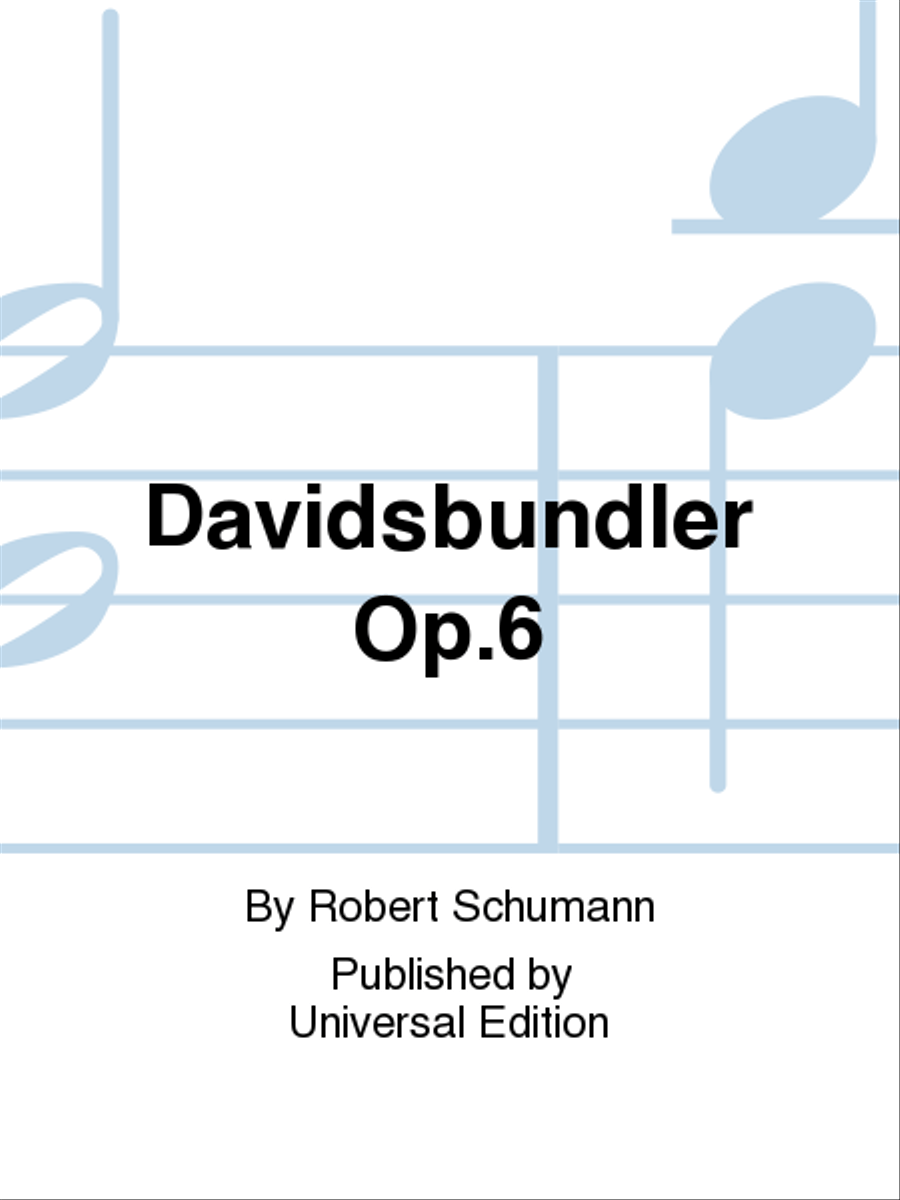 Davidsbundler Op. 6 Piano Solo scores gallery preview page 1