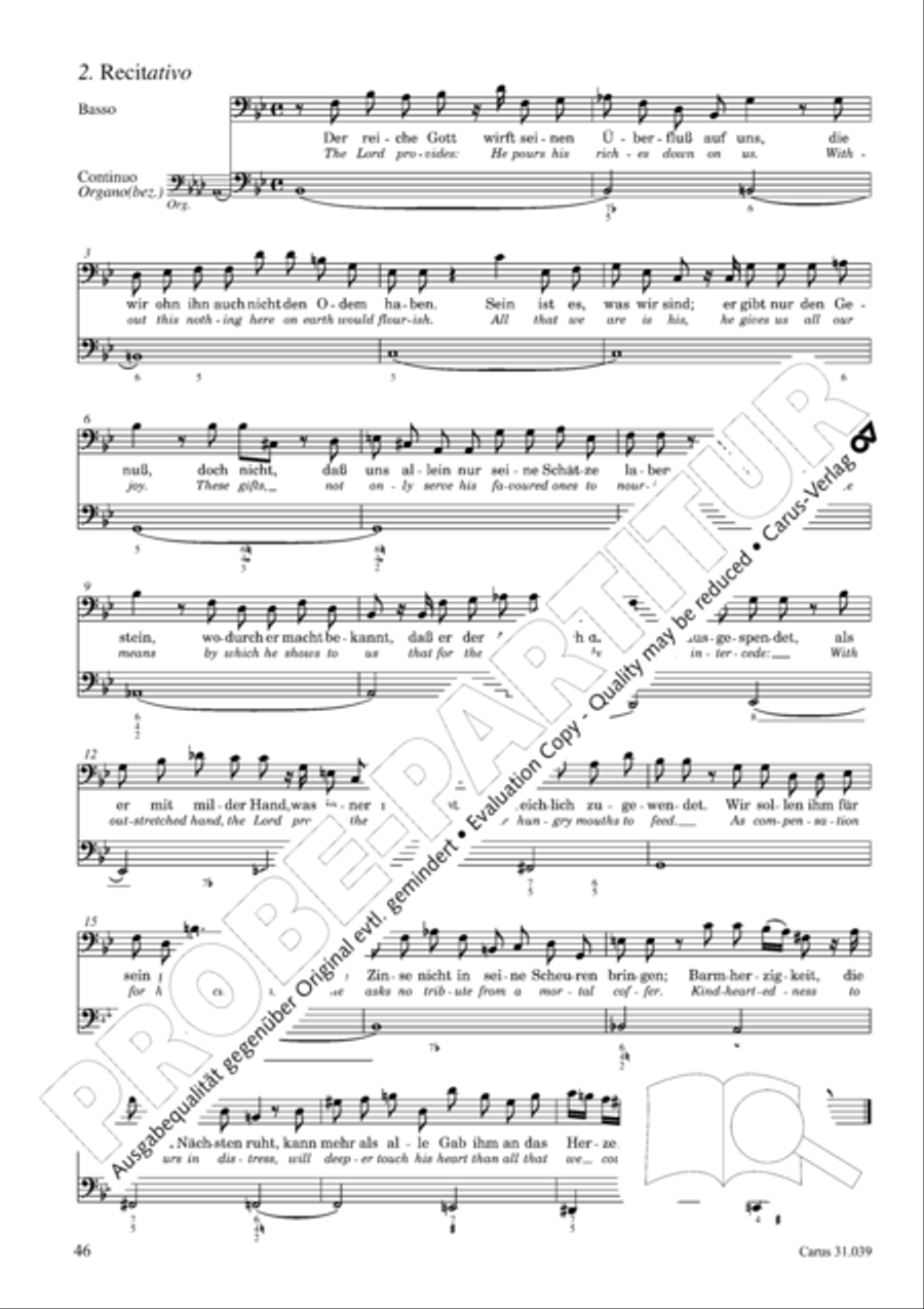 Give the hungry ones thy bread (Brich dem Hungrigen dein Brot) 4-Part scores gallery preview page 46