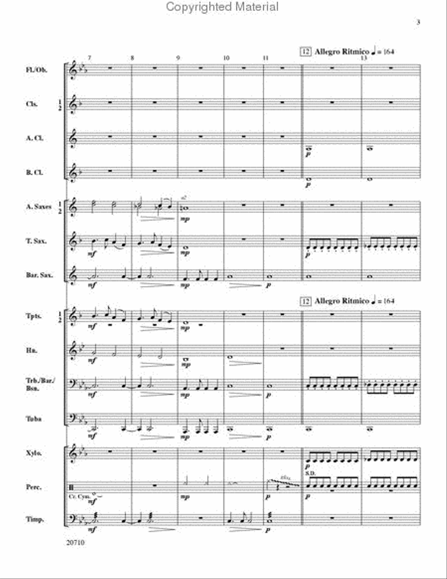 In Darkest Night Concert Band scores gallery preview page 3