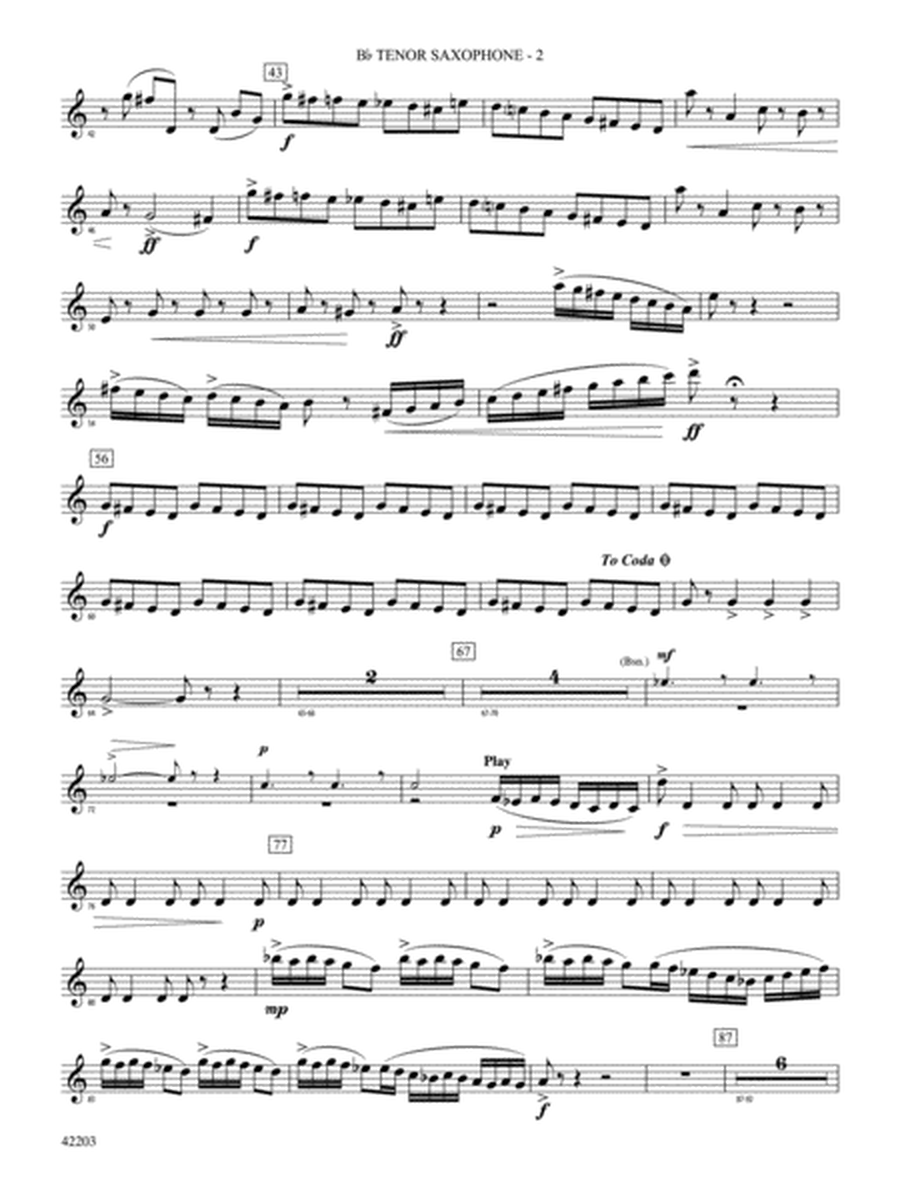 Overture from Egyptian Nights: B-flat Tenor Saxophone