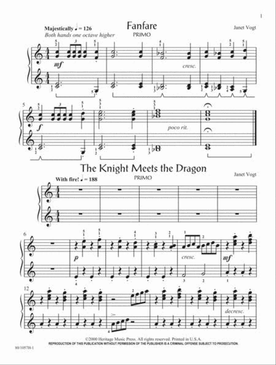 Knights And Dragons Duet Suite