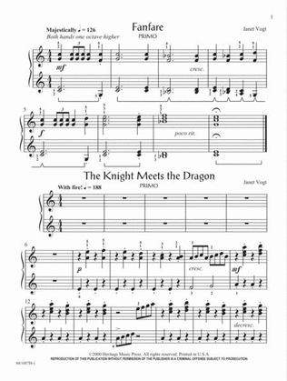 Book cover for Knights and Dragons Duet Suite