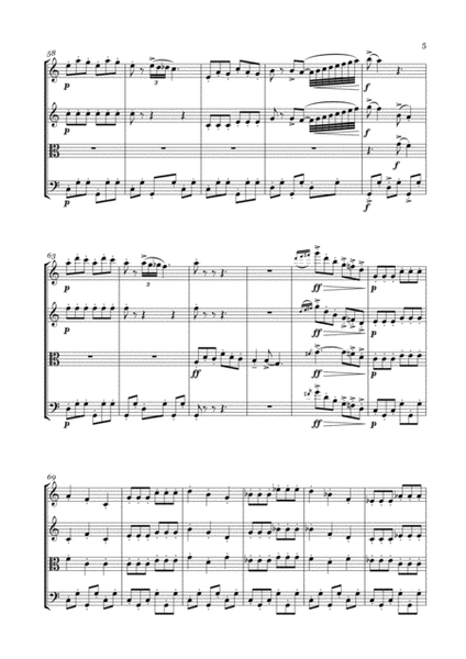 America for String Quartet (from West Side Story)  Digital Sheet Music