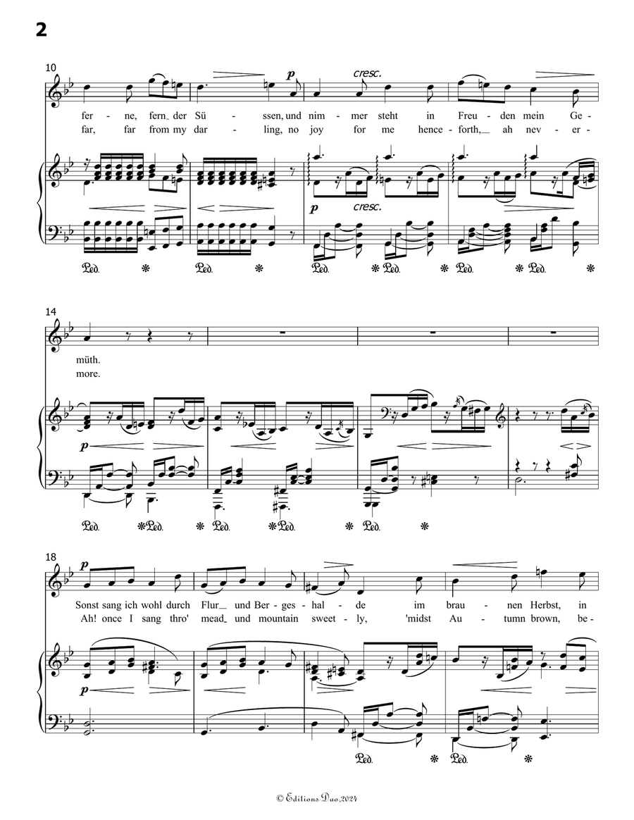 Im Herbst, by Robert Franz, in g minor Voice scores gallery preview page 4