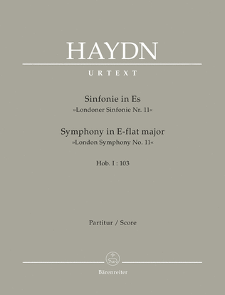 Book cover for London Symphony No. 11 E flat major Hob.I:103 'The Drumroll'
