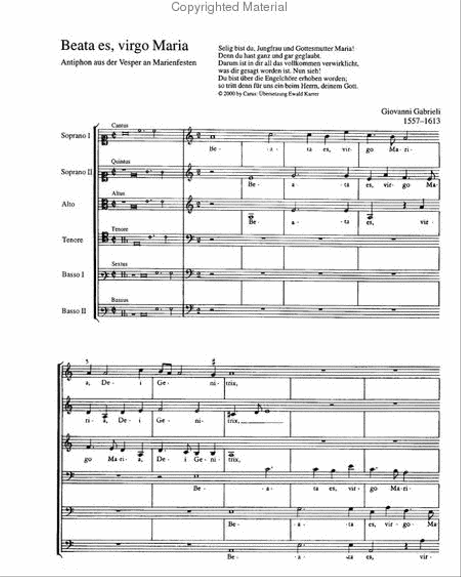 Beata es, Virgo Maria Beata es, Virgo Maria Choir scores gallery preview page 2