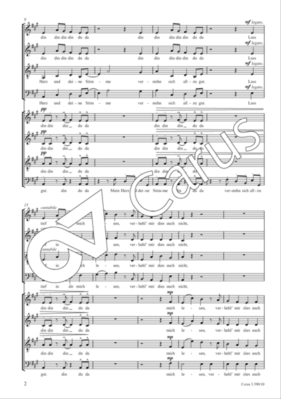 Mein Herz und deine Stimme 4-Part scores gallery preview page 3