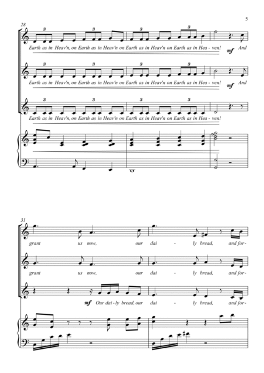 Prayer Prayer Piano scores gallery preview page 5