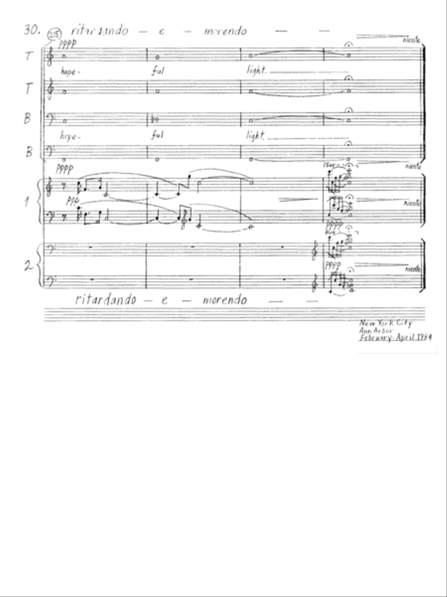 The Incomprehensible Light TTBB scores gallery preview page 18