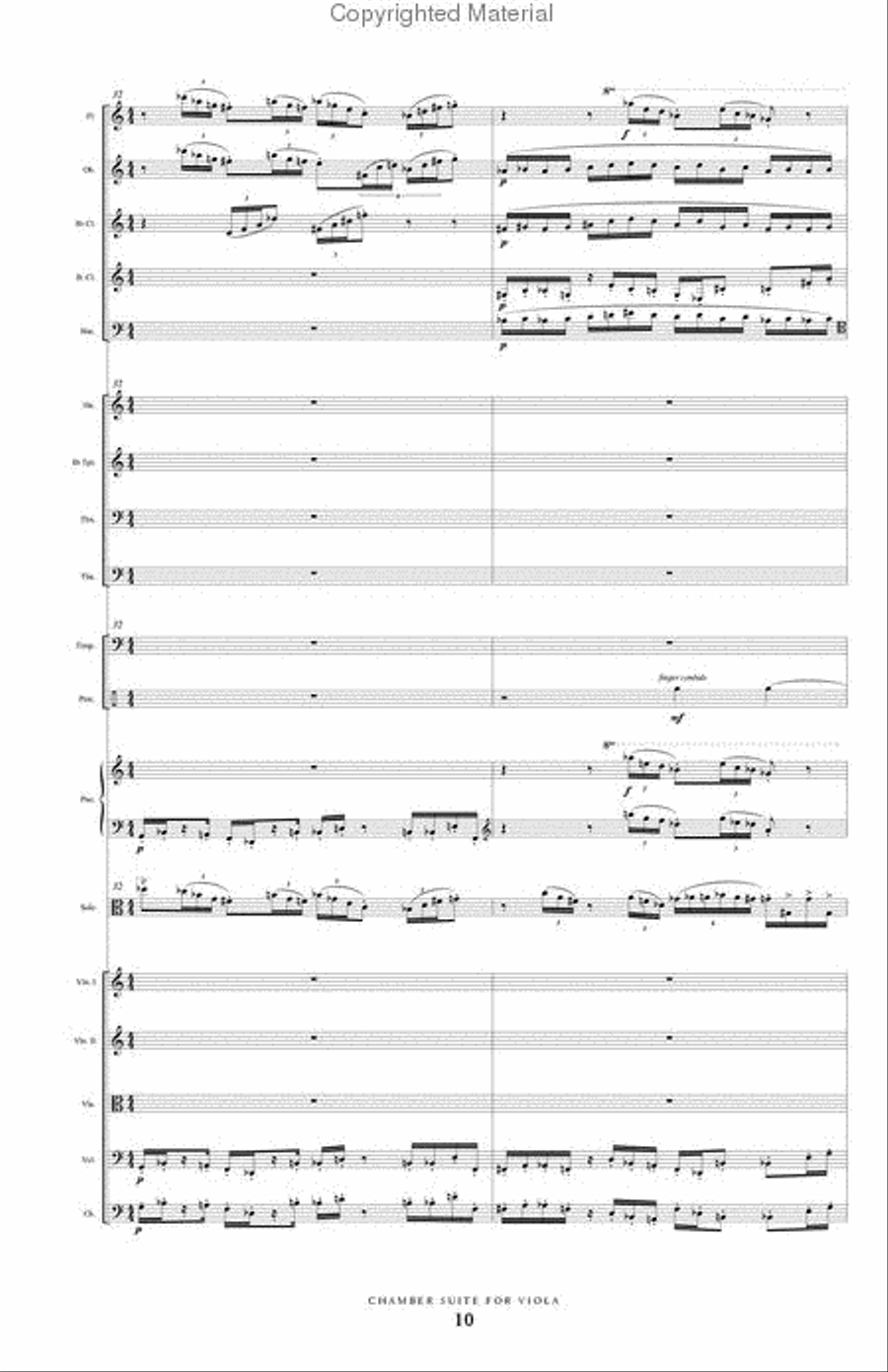 Chamber Suite for Viola & Orchestra Chamber Suite for Viola & Orchestra Full Orchestra scores gallery preview page 11