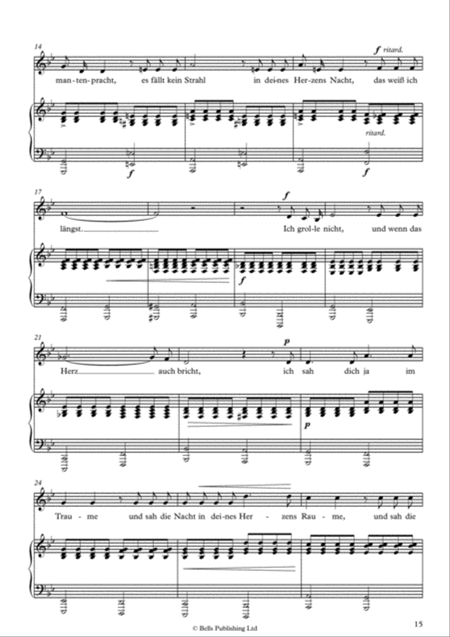 Ich grolle nicht, Op. 48 No. 7 (B-flat Major) Voice Solo scores gallery preview page 2