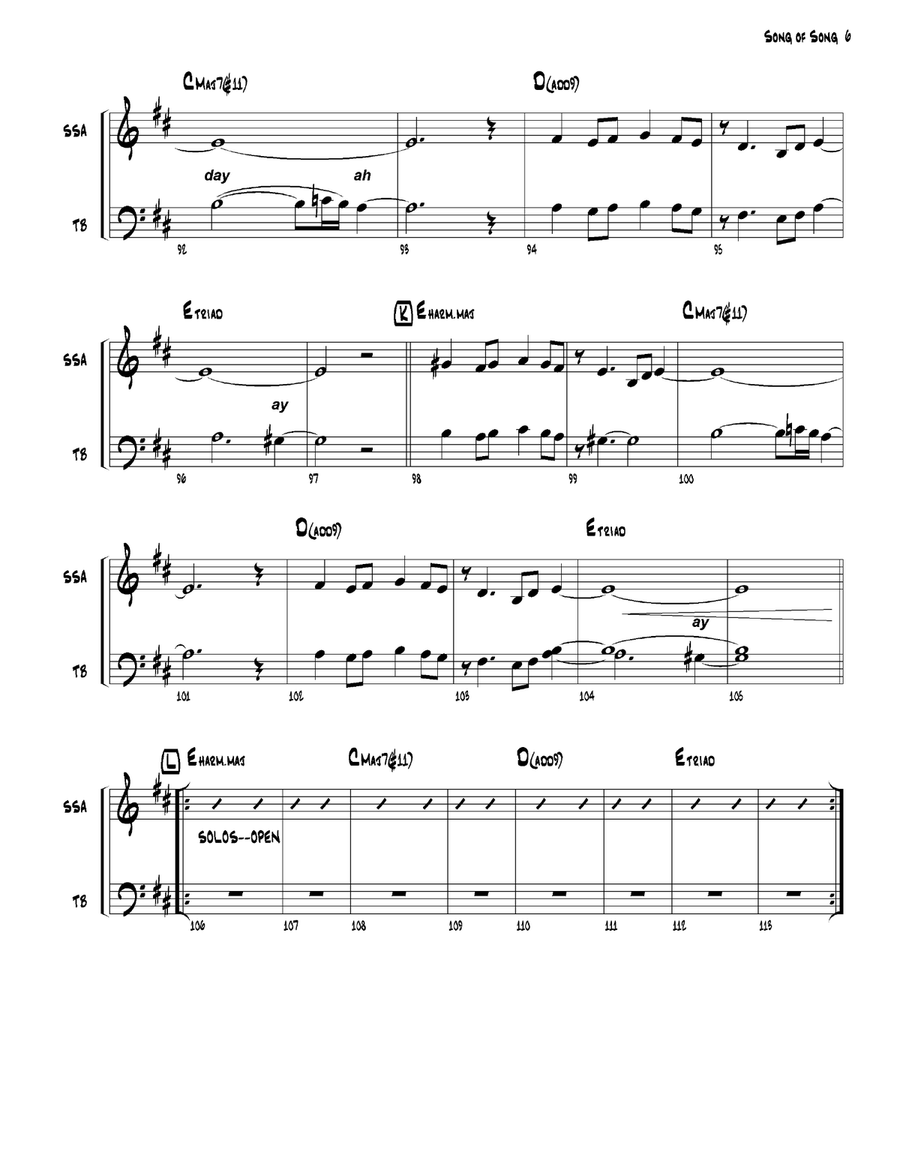 Sing A Song Of Song Divisi scores gallery preview page 6