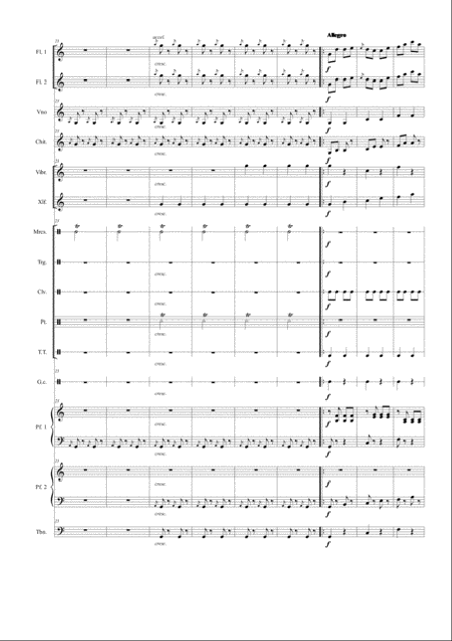 Can Can per orchestra Large Ensemble scores gallery preview page 3