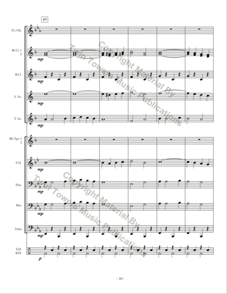 Pebblebrook March Concert Band scores gallery preview page 11