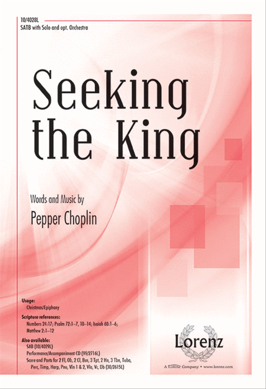 Seeking the King 4-Part scores gallery preview page 1