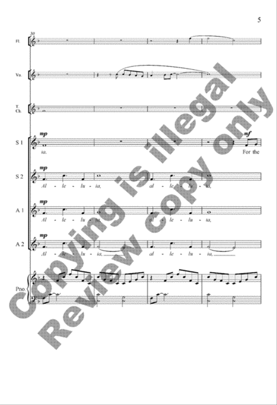 We Sing Alleluia We Sing Alleluia Women's Choir scores gallery preview page 5
